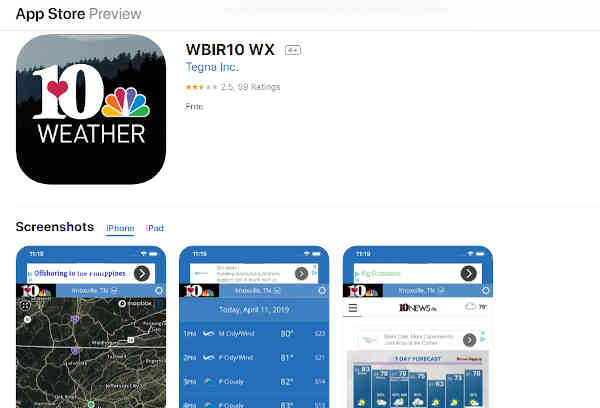 wbir weather app