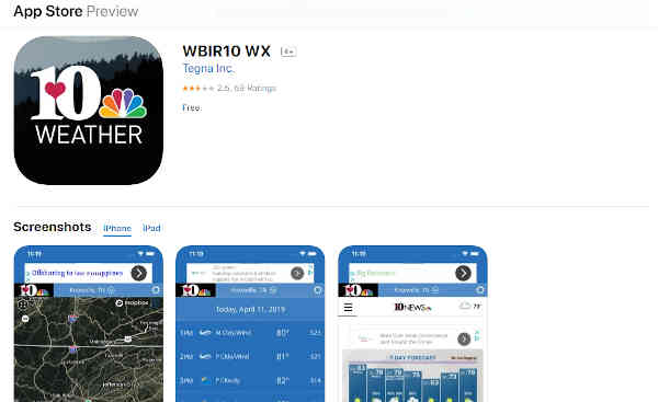 wbir weather app